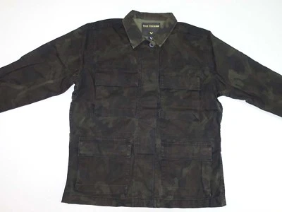 Chaqueta recubierta militar True Religion para mujer XS NUEVA CON ETIQUETAS camuflaje de césped áspero Foto 1 de 4