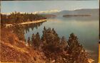 Montana Postcard FLATHEAD LAKE West Shore Melitta Island Jim Anderson Lacy Chrom