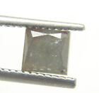 1.00Cts Natural Real Grey Color Princess Cut Solitaire Diamond 5.11x4.88x3.72MM