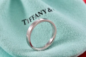 Tiffany & Co. Platinum Narrow Band Ring Size 6.5 - Picture 1 of 6