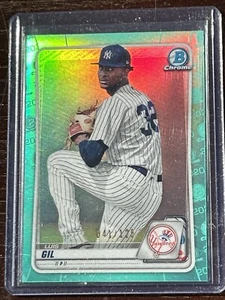 Luis Gil 2020 Bowman Chrom Grün Refraktor 41/125 Kurzdruck Yankees - Bild 1 von 2