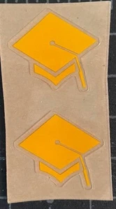 (2) IOWA HAWKEYES MINI OR FULL SIZE HELMET GRADUATION AWARD DECALS 3M 20MIL - Picture 1 of 6