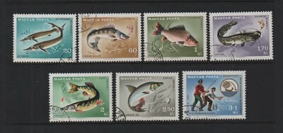 HUNGARY 1967 WORLD ANGLING CHAMPIONSHIPS Set of 7v. (SG2296/2302) *VFU/CTO* - Image 1 of 2