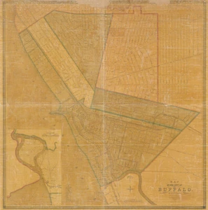 1837 Map of Buffalo New York - Picture 1 of 3