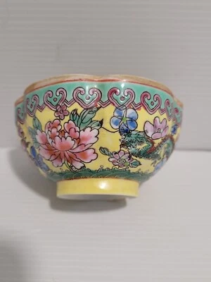 Bol Chinois Coquille Oeuf Dragon Egg Schell Bowl Polylobé asie - Photo 1/4