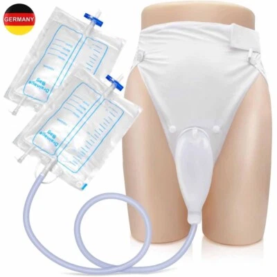 Urine Bag for Men Urine Collector Comfortable Silicone Skin Friendly Older AU - Image 1 of 4