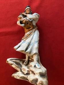 Estatua/cerámica de mujer nativa americana con bebé - Imagen 1 de 8