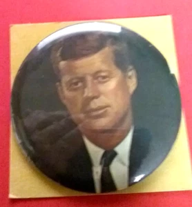 (pgasteelers1) John F. Kennedy 1960 3 1/2" Pinback Multicolor Nuevo Estado - Imagen 1 de 6