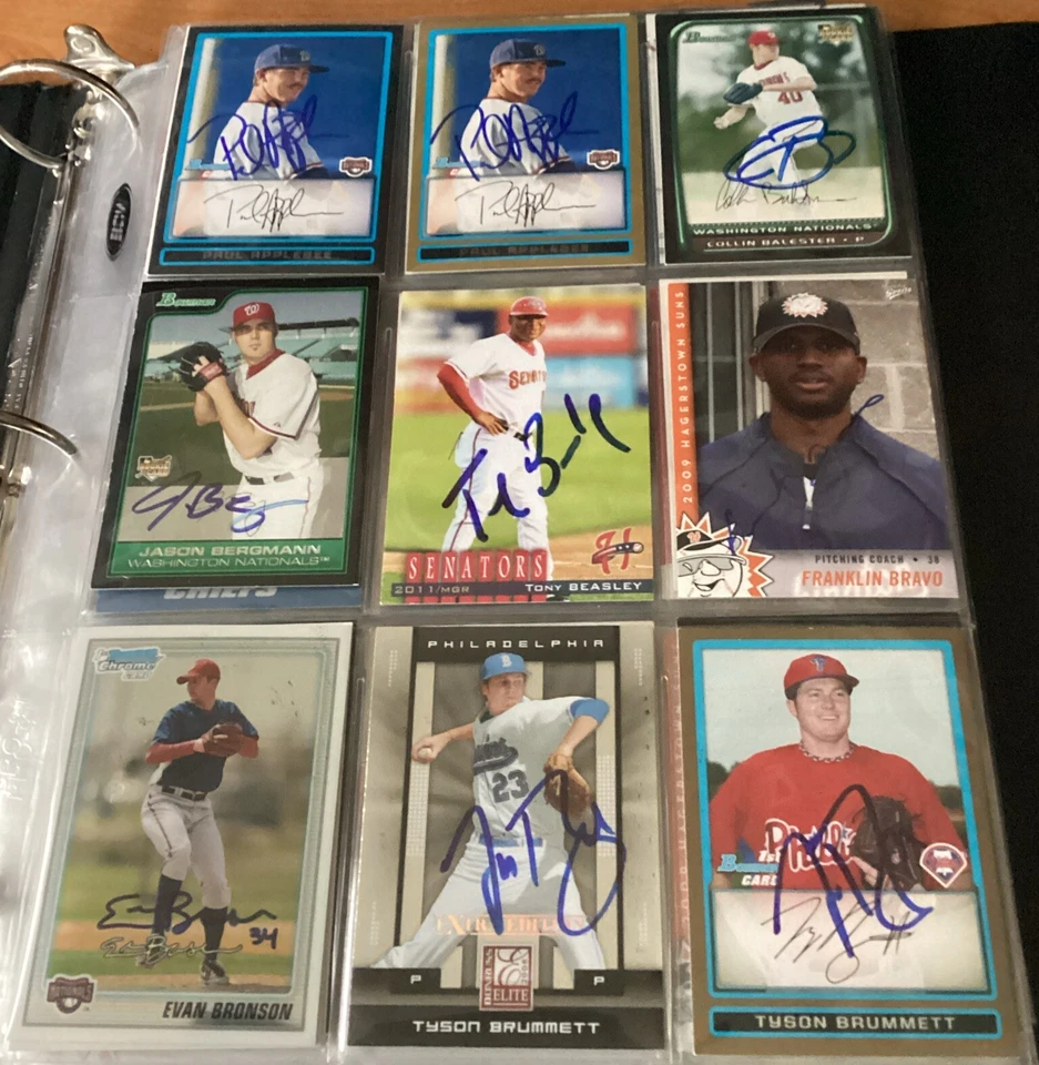 WASHINGTON NATIONALS BASEBALL SIGNED AUTOGRAPHED CARDS - Image 1 of 4
