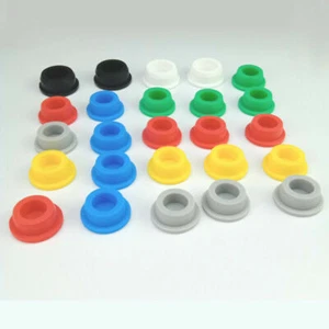 2pcs Round Silicone Rubber Hose Blanking End Caps Inserts Seal Plug Bung Stopper - Picture 1 of 10