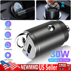 30W Dual USB Type-C PD Car Charger Fast Charger Adapter For iPhone 15 Pro Max 14