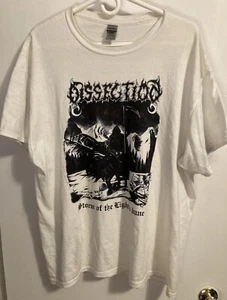 Dissection 'Storm Of The Lights Bane’ White T-Shirt L (tag reads XL) - Picture 1 of 4