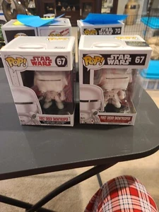 Star Wars Funko Pops #67's First Order Snowtrooper, (white & black box) - Picture 1 of 8