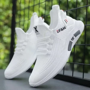 Primavera Blanco Zapatos Informales Transpirables Antideslizantes Tenis para Caminar Hombres Aire Libre 2025 - Imagen 1 de 13