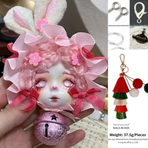Broche Regalo Muñeca Arcilla Original Cabeza Navidad Adornos Nevera Hecho a Mano Hágalo Usted Mismo Jojo - Imagen 1 de 12