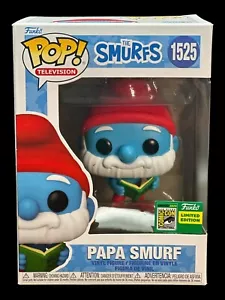 Funko Pop! Papa Smurf 1525 The Smurfs - 2024 SDCC Con Sticker w/Pop Protector - Picture 1 of 11
