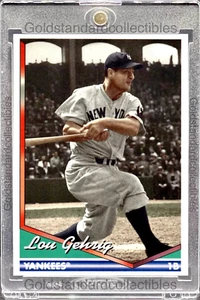 Lou Gehrig RARE TOPPS INVESTMENT CARD SSP YANKEES HALL OF FAME MVP ROY MINT - Picture 1 of 2