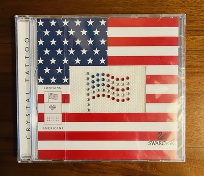 Кристалл Swarovski временный тату набор Americana 3 дизайна новый в коробке запечатанный - Изображение 1 из 2