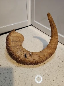 Großes Horn Schafhorn Krippenbrett - Bild 1 von 15