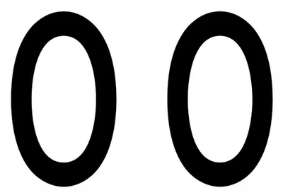 Pack de 2 calcomanías adhesivas número 0 elige tu talla y color Foto 1 de 4