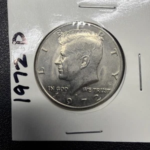 1972 D: Kennedy Half Dollar, 50 Cent - USA Coin - Picture 1 of 2