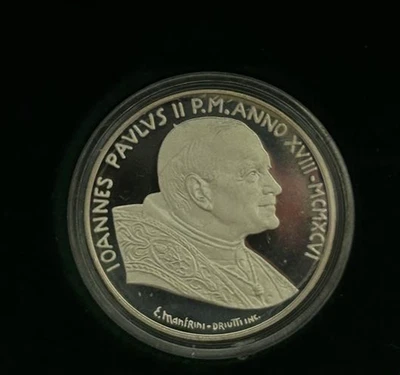  Pope John Paul II, 50th Anniversary of the Priestly Ordination, Silver Coin - Image 1 of 4