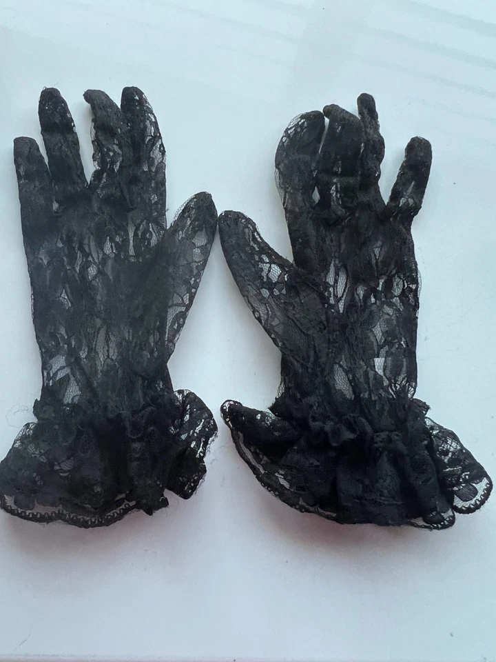 NUEVO CON ETIQUETAS GUANTES DE ENCAJE NEGROS BEN BERGER VINTAGE TALLA ÚNICA HALLOWEEN PRECIOSOS Foto 1 de 1