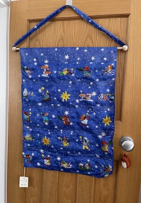 Phoebe Wahl Sarah’s Silks Advent Calendar Fabric Hanging Pockets Winter Solstice - Image 1 of 4