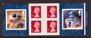 Great Britain 2017 Star Wars Booklet cylinder mint stamps - Picture 1 of 2
