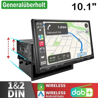 ATOTO F7XE 10.1" 1/2DIN Autoradio DAB+ GPS Wireless CarPlay &Android Auto RDS - Bild 1 von 4