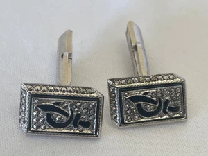 Vintage Kimler & Daniels STERLING Manschettenknöpfe - signiert Designer - Shriners? - Bild 1 von 8