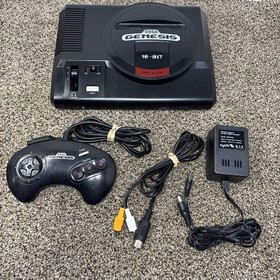 Sega Genesis Model 1601 Gen 1 Console System Bundle - Tested and Works