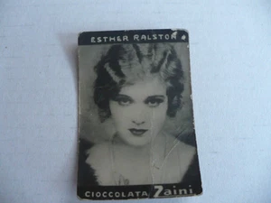 FIGURINA CIOCCOLATA ZAINI ANNI 1930 CINEMA ESTHER RALSTON - Picture 1 of 1