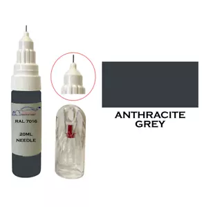 RAL 7016 Anthracite grey DULL MATT TOUCH UP PAINT BRUSH PEN WOOD SCRATCH UPC PVC - Picture 1 of 6
