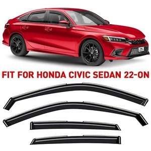 Rain Guards Vent Visors Shade for 2022-2025 Honda Civic Sedan - Picture 1 of 8