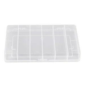 6 Grids Plastic Organizer Box with Dividers Craft Organizer Plastic Jewelry Box - Imagen 1 de 8