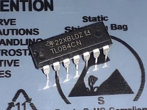 5 pz TL084CN QUAD J-FET DIP14 ROHS - Foto 1 di 1
