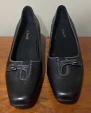 womens shoes size 7 heels Liz Baker Preowned Black Good Condition Low Heel Nice