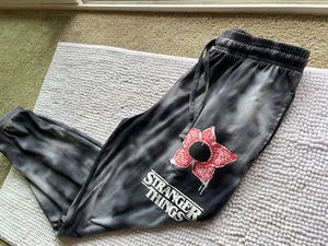 Stranger Things Sweatpants Pockets Junior M Comfy Cozy Cute Girls Minimalistic X - Picture 1 of 6