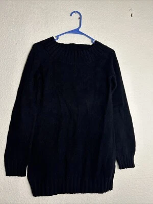 Ralph Lauren Polo Jeans Pullover Sudadera Negra Algodón Angora Mujer Mediana  Foto 1 de 4