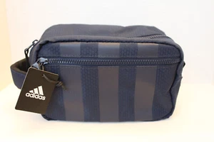 NWT Adidas Collegiate Navy Blue Team Toiletry Kit Zippered Shower Travel Bag Men - Picture 1 of 8