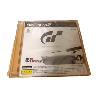 Playstation2 PS2 GRAN TURISMO 4 первый предварительный просмотр демо-диск запечатанный неиспользованный - Изображение 1 из 3