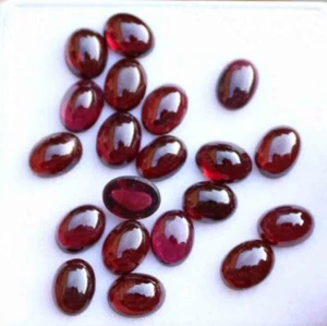 34,10 Kt 6*8 mm Oval Natürlicher Granat Cabochon Lose Edelstein - Bild 1 von 3