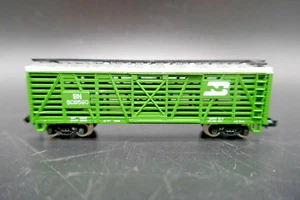 N Scale AHM 22652 Burlington Northern Cattle Livestock Car in Box - Picture 1 of 8
