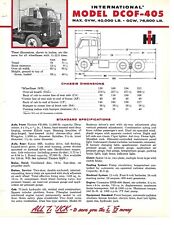 Truck Data Sheet - IH - International - DCOF-405 - Brochure (T4153)