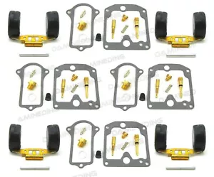 4 X CARBURETOR REBUILD KIT gs1000 w/plug carb float - Picture 1 of 10