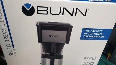 BUNN BTX-B 10 Cup Coffee Maker, 38200.0002, Black and Stainless, Coffee Brewer, - Image 1 of 4