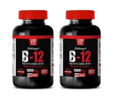 healthy energy booster - METHYLCOBALAMIN B-12 - energy boost all natural 2 BOTTL - Image 1 of 4