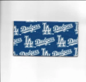 LA DODGERS CHECKBOOK COVER BASEBALL FABRIC NEW - Bild 1 von 1