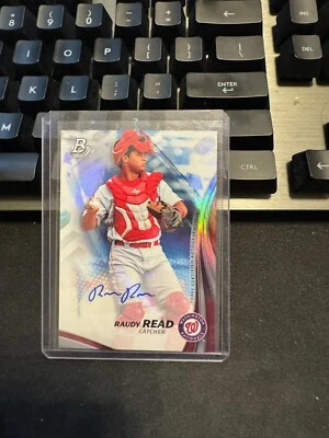 2017 Bowman Platinum Raudy Read Top Prospects Autograph #TPA-RR Nationals - Image 1 of 2